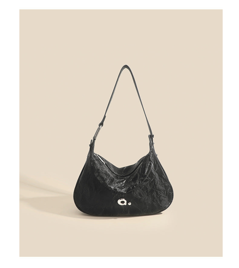 woman Soft Texture Underarm Bag