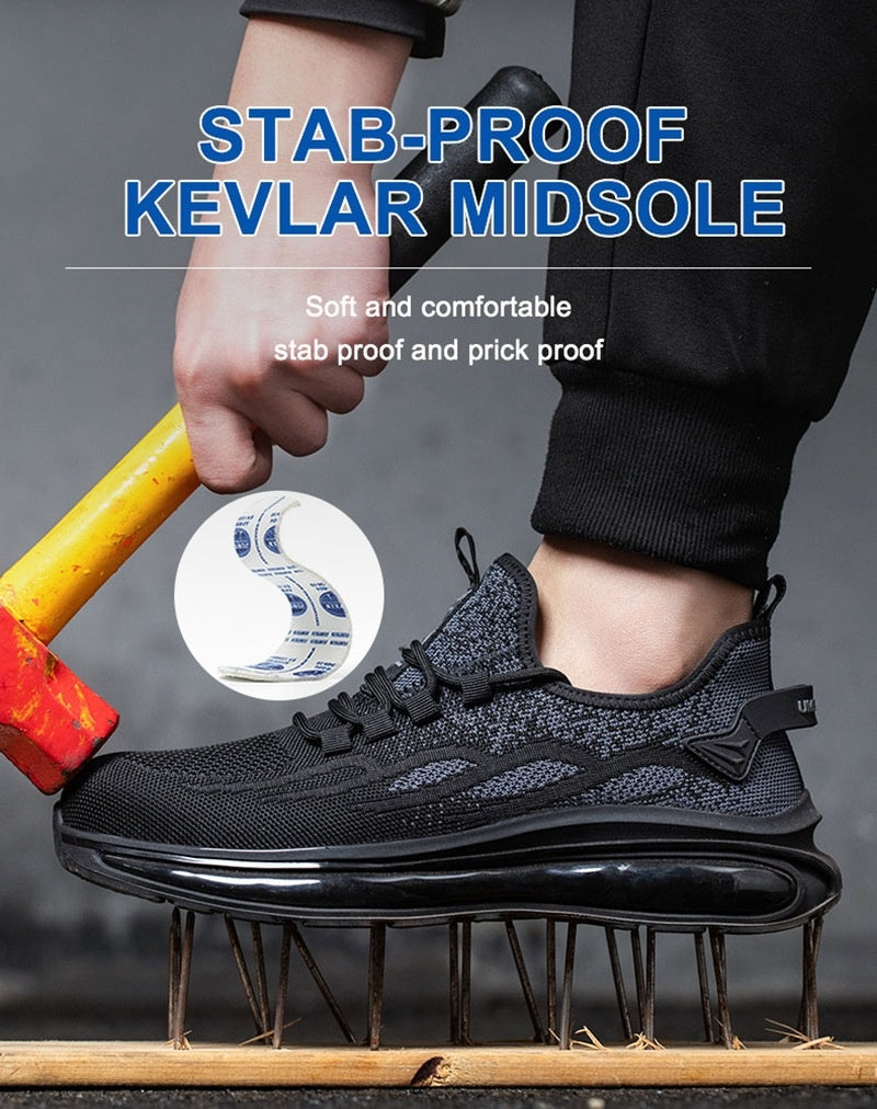 Lightweight Breathable Steel Toe Cap Safety Shoes Footwear