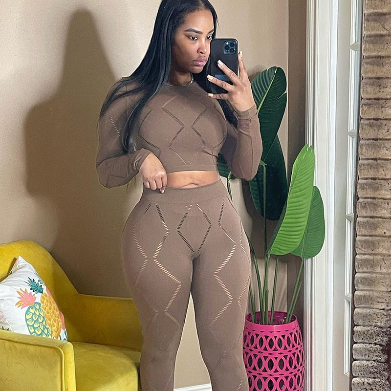 Women Tight High Waist Casual Sports Suit Pants