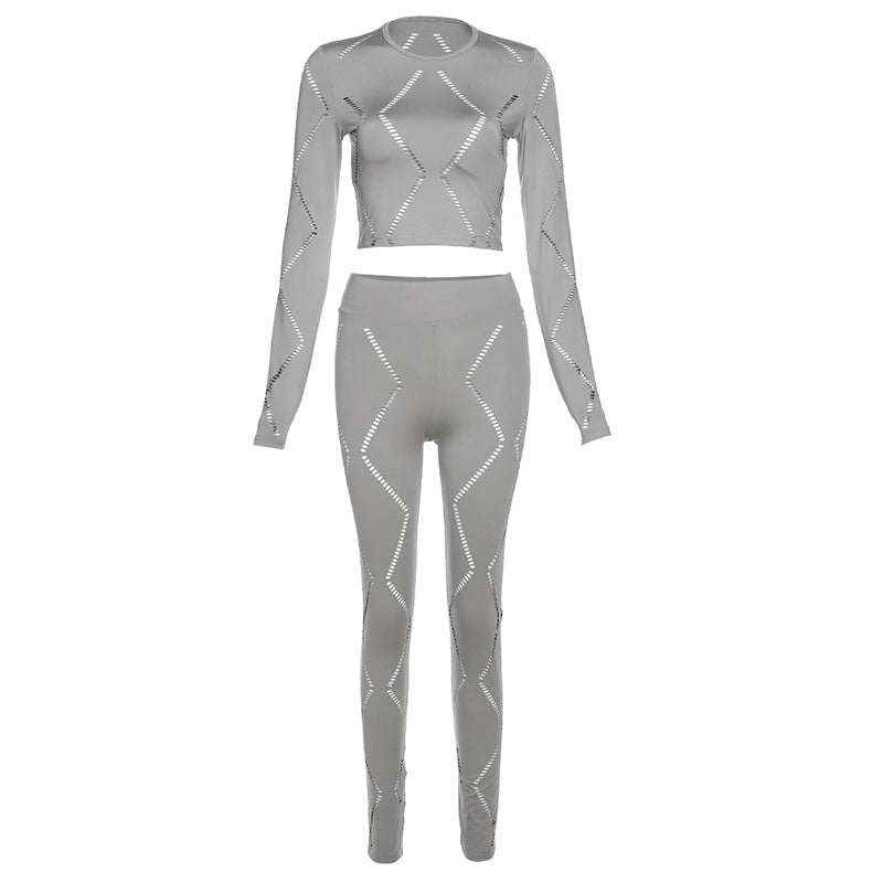 Women Tight High Waist Casual Sports Suit Pants