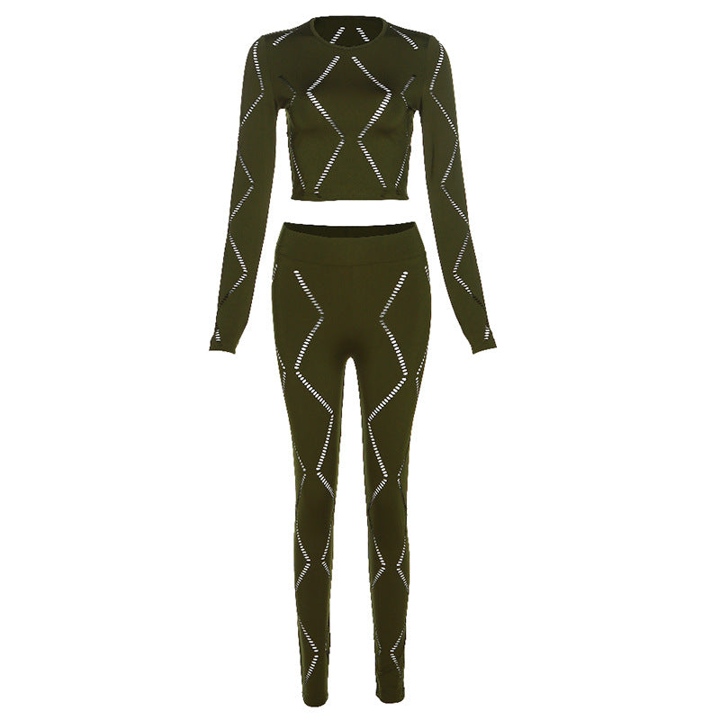 Women Tight High Waist Casual Sports Suit Pants