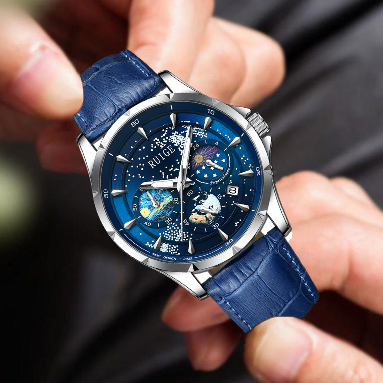 Star Sea Quartz Luminous Waterproof Men's Watch