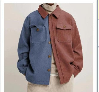 Men's Casual Vintage Fashion Splicing Coat