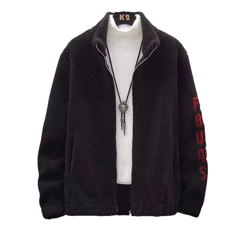 Autumn And Winter Cashmere Stand Collar men's coat