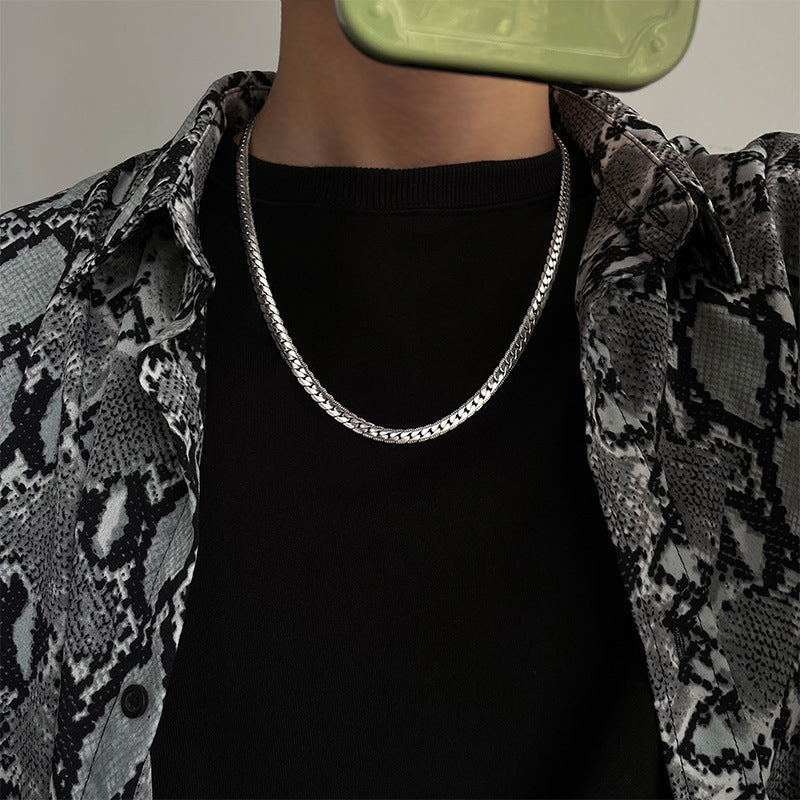 Titanium Steel Chain Men And Women Couple's Jewelry