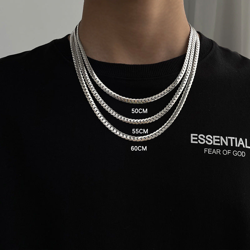 Titanium Steel Chain Men And Women Couple's Jewelry