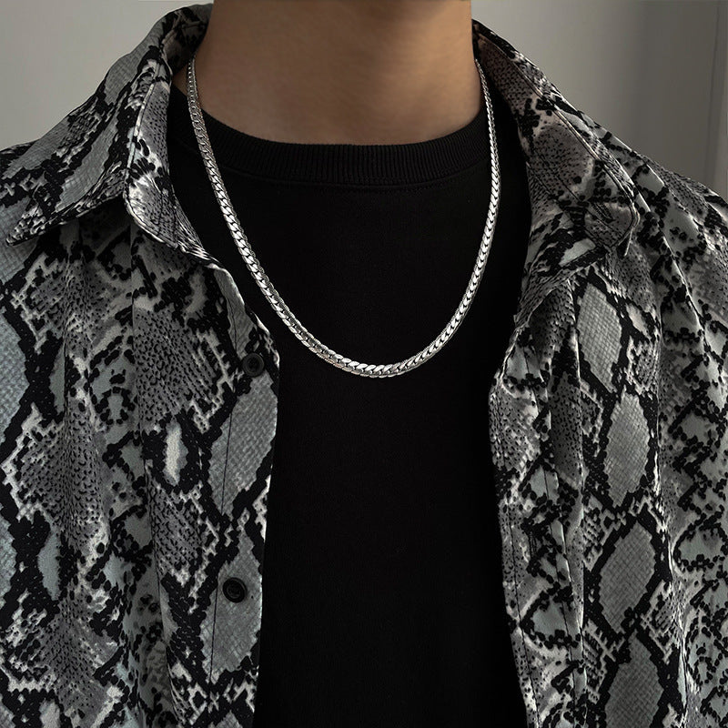 Titanium Steel Chain Men And Women Couple's Jewelry