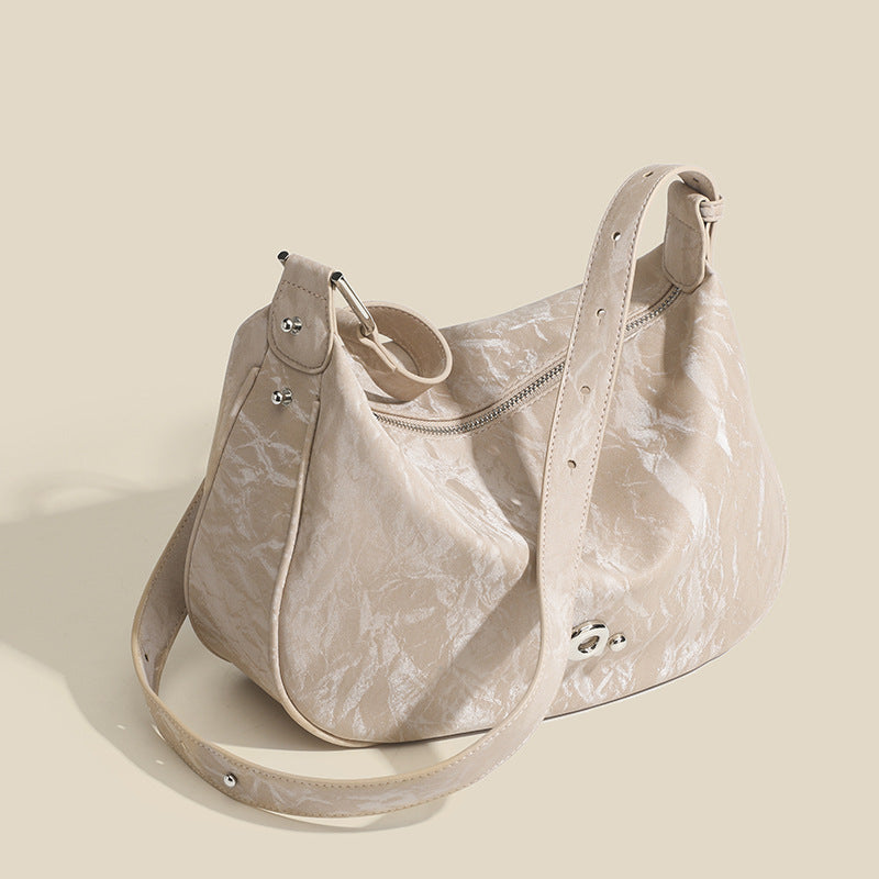 woman Soft Texture Underarm Bag