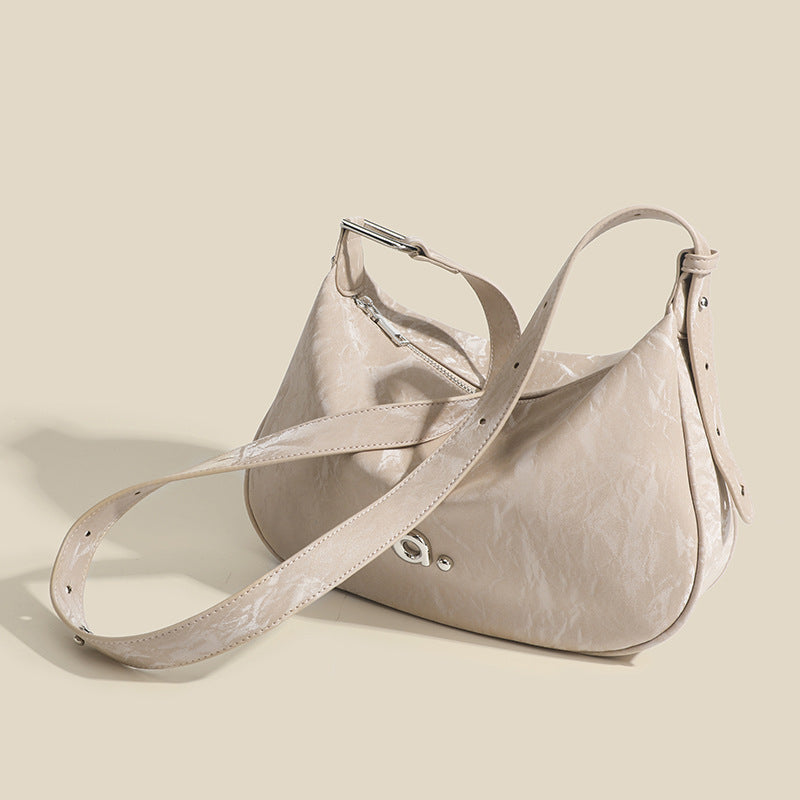 woman Soft Texture Underarm Bag