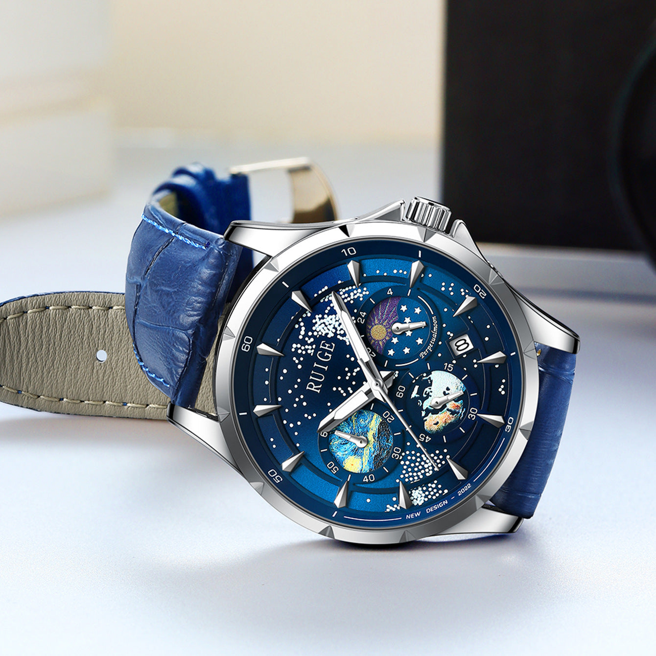 Star Sea Quartz Luminous Waterproof Men's Watch