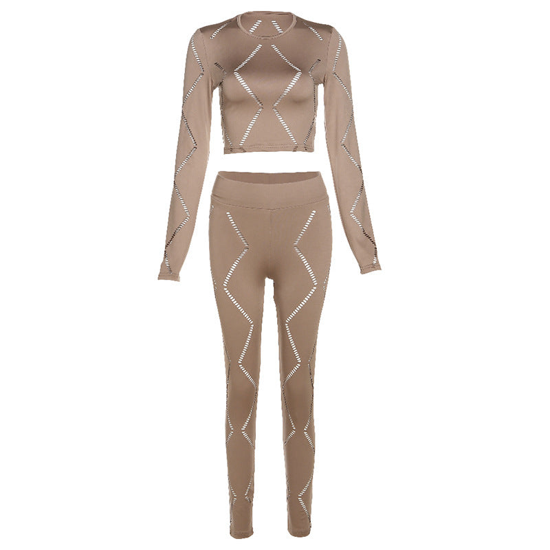Women Tight High Waist Casual Sports Suit Pants