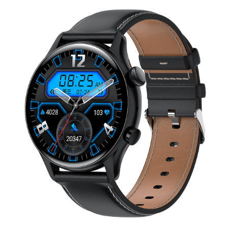 Round Dial True Waterproof NFC Screen Heart Rate Watch