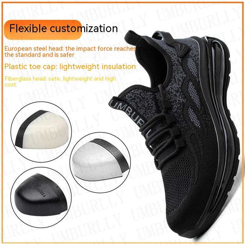 Lightweight Breathable Steel Toe Cap Safety Shoes Footwear