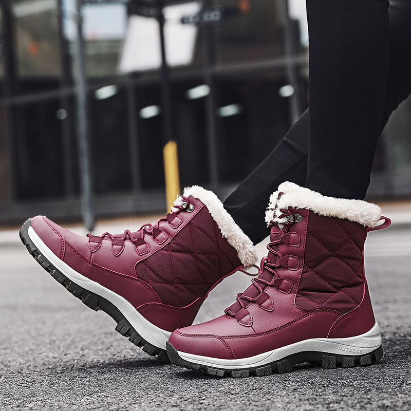 women casual fashion high top snow boots