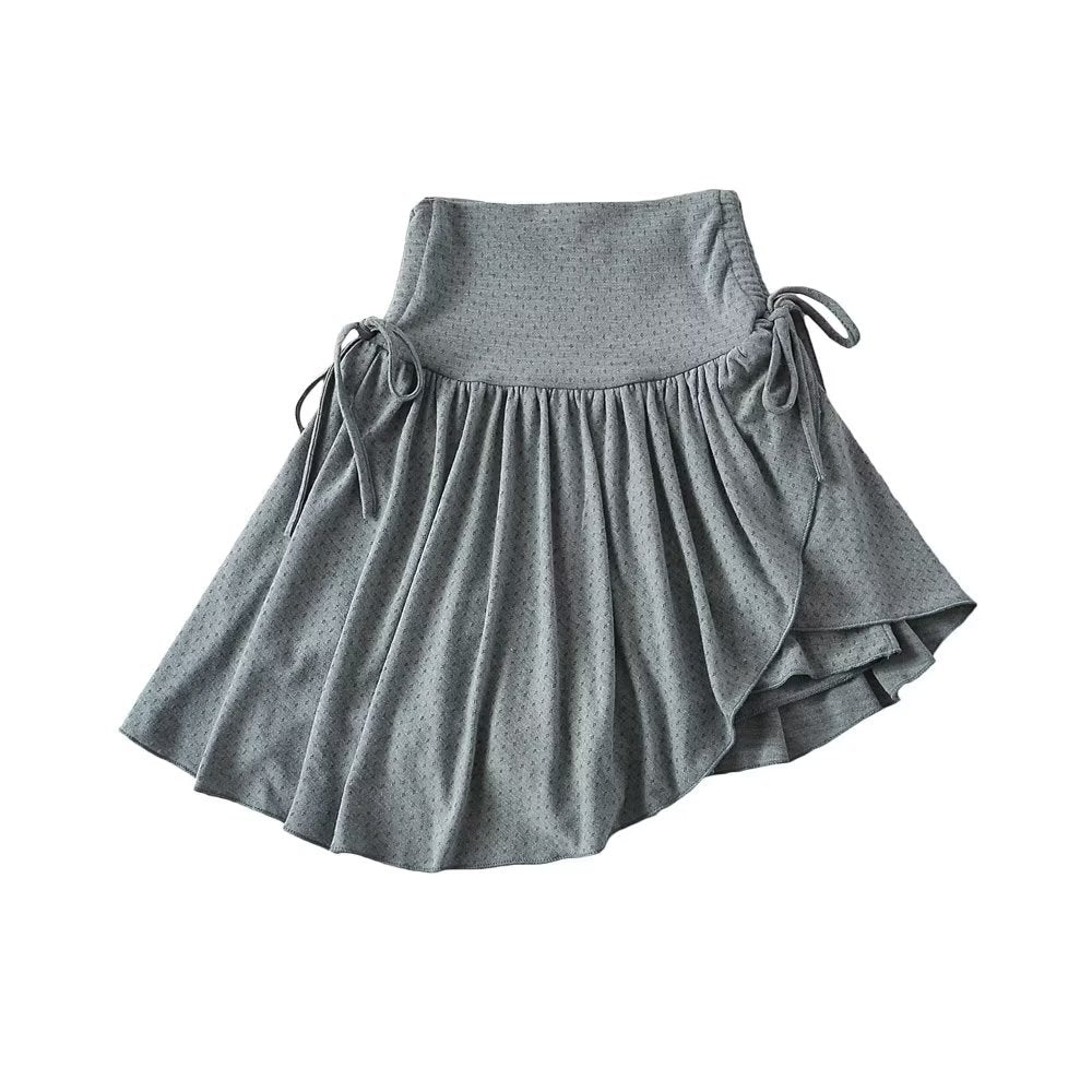 Sweet Bubble Skirt Women's Soft Drawstring